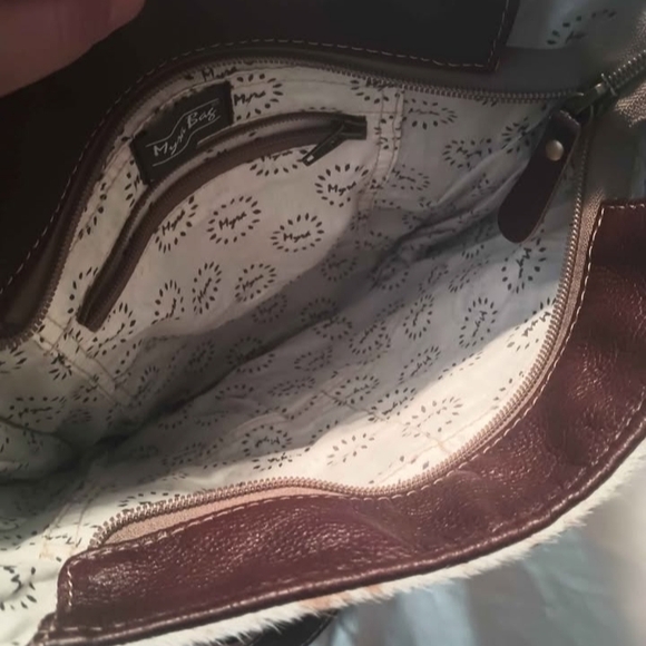 Myra Leather & Hairon Bag - Picture 3 of 10